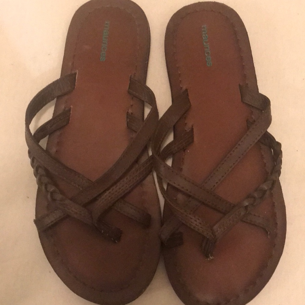 Braided flip flops